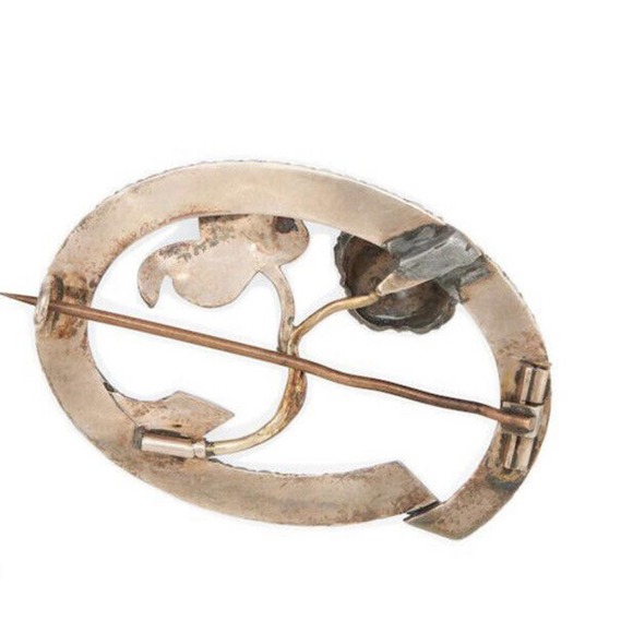 Victorian Late 19th century GOLD Turquoise /Garnet /PearlBrooch- - Picture 2 of 2